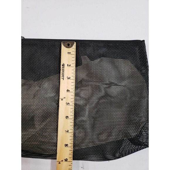 Walker Bag Womens One Size Black Canvas Zip Around Organizer Travel Tote Pouch - Picture 3 of 4